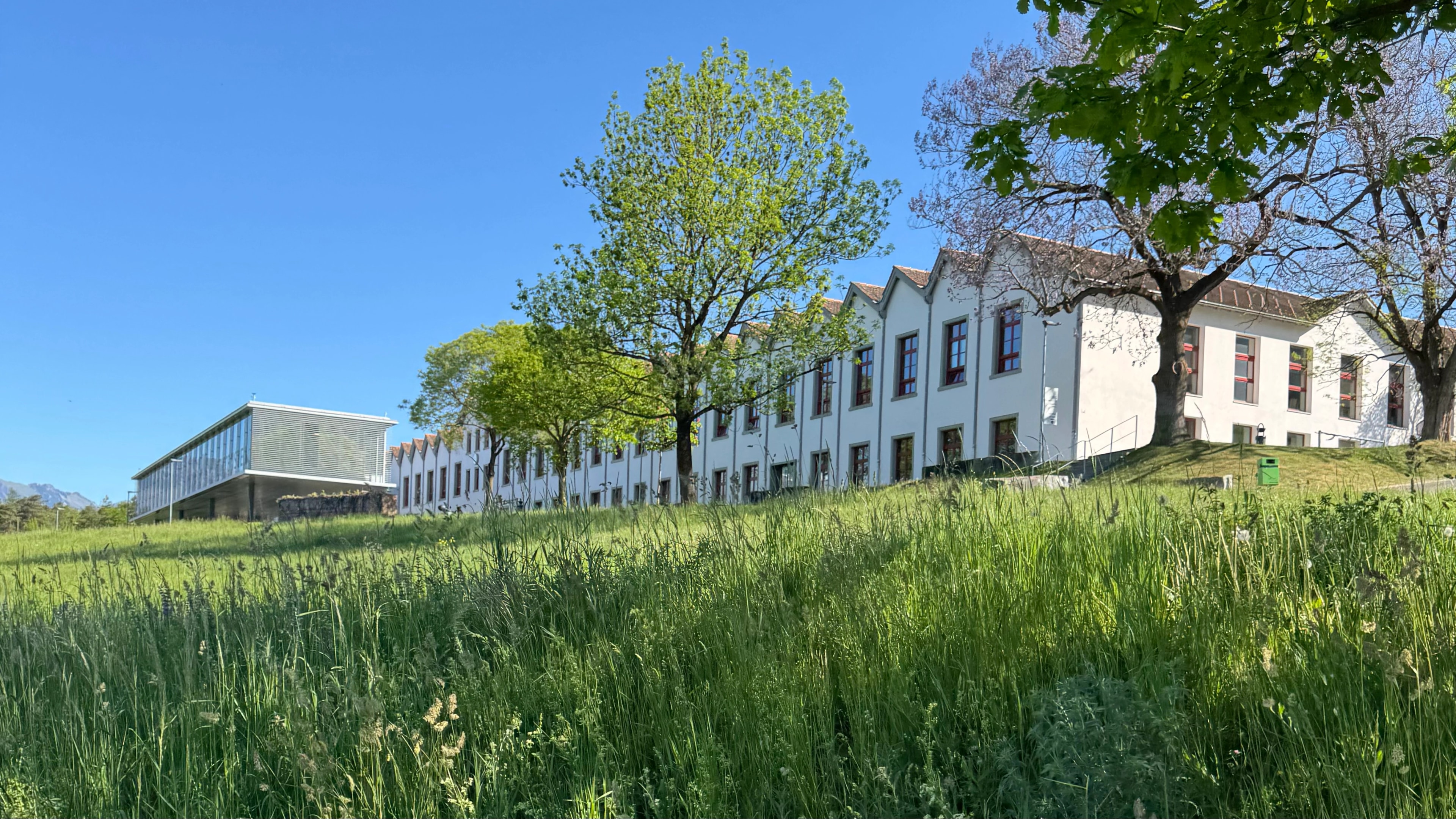 Campus der Universität Liechtenstein im Sommer